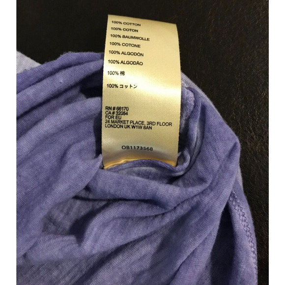 Anthropologie Maeve Arista V-Neck Purple Short-Sleeve T-Shirt - Size Extra Small - Picture 10 of 10